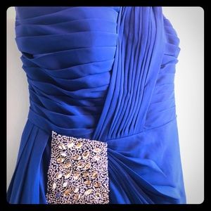 JJHouse Royal Blue Chiffon cocktail dress